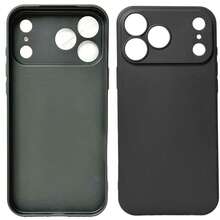 ForiPhone17/16/15/14/13/12/11 Models - Liquid Silicone Case - Ultra-Thin & Soft & Screen/Camera Protection & Shockproof & Smooth Touch & Scratch-Resistant & Microfiber Lining - 黑色[塑膠硬殼] - 查看 5