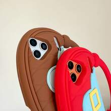 1pc Women's Asymmetrical Shaped Handheld Phone Case, Popular, Minimalist, Impact Resistant, Simple, Fashionable, Thin, Convenient, Impact Resistant, Soft Case/Shell, Compatible With Apple 17, 17 Pro, 17 Pro Max, 16, 16 Pro, 16 Pro Max, 15, 15 Pro, 15 Pro Max