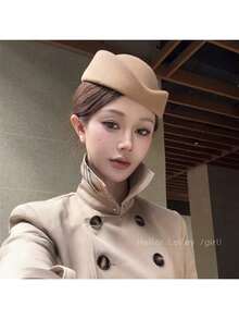 Solid Color Wool Beret Hat, Elegant High-End French White Fascinator Hat, Suitable For Weddings, Parties, Costume Accessories, Women's Gifts, 2026 New Arrival - Multicolor - View 7