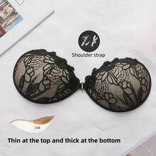 1 件优质自粘厚 3 厘米蕾丝泳衣乳头罩乳贴，女士性感沙滩泳装