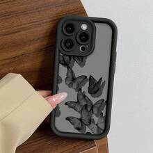 1pc Butterfly Pattern Thick Shockproof Phone Case, Compatible With IPhone 16/11/12/13/14/15/15 Pro/15 Plus/15 Pro Max/7 Plus/8 Plus/X/Xs Max/Xr/11 Pro/12 Pro/13 Pro/14 Pro/11 Pro Max/12 Pro Max/13 Pro Max/14 Pro Max/14 Plus/7/8/16 Pro/16 Plus/16 Pro Max/SE, And Galaxy A54/A14/A12/A13/A15/A32/A33/A52S/S20/S22/S23/S24/S23 Plus/S24 Ultra/S25/A15/A33, Waterproof, Shockproof, Scratch-Resistant - Multicolor - View 1