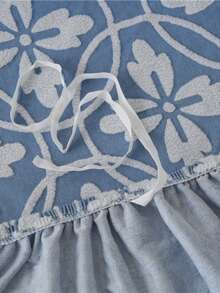 波西米亚阳离子高弹力腰带裙式沙发套，波西米亚巴洛克风格透气弹力沙发套 - 宠物友好，可机洗 - 涤纶纤维和氨纶混纺，提花面料