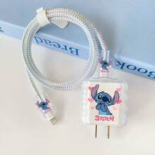 Disney Stitch Charging Cable Protector, Suitable Compatible With Apple 18W/20W Fast Charging Cable/Charger, With Anti-Breakage Protection - Multicolor - View 13