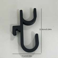 2PCS Car Trunk Hook Seat Back Organizer Heavy Duty Hanging Bag Holder Plastic Universal Vehicle Rear Seat Headrest Hook Clip Auto Interior Storage Accessory For Grocery Shopping Bags Purse Handbag Backpack Luggage Cargo Space Saving Travel Car Supplies Umbrella Hook, Umbrella Storage, Car Umbrella Placement,Women's Day,Travel Essentials,Wedding Favours,Y2k,Bedroom,Car Accessories Women,Kitchen Decor - Black - View 6