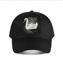 Plan Swan Inspirational Art Baseball Cap Fashion Outdoor Sports Sunhat Men Snapback Cap Women's - Black - View 1