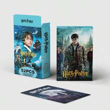 60张麻瓜哈利波特魔法师Lomo卡片+32张贴纸，高清照片卡，收藏品，粉丝周边，小礼物，情人节，圣诞节礼物 - 彩色 - 查看 5