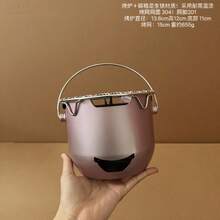 Mini Charcoal Grill, Portable Outdoor Home BBQ Stove, Stainless Steel Material, Brewing Tea By The Stove, Olive Oil & Alcohol, Korean BBQ Grill - Multicolor - View 11