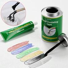 液态绝缘胶带防水密封剂，耐高温绝缘涂层，用于电线维修，4.22盎司+1.69盎司/套 - 均碼 - 查看 2