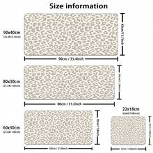 1pc Extra-Large Gaming Mouse Pad And Keyboard Mat,Minimalist Leopard Print Design Office Small-Sized Desk Protector, Suitable For Laptops And Study - Non-Slip Base, Multiple Sizes Available XL XXL, Ideal For Home/Office Work,Gaming Room, Dorm - Multicolor - View 3