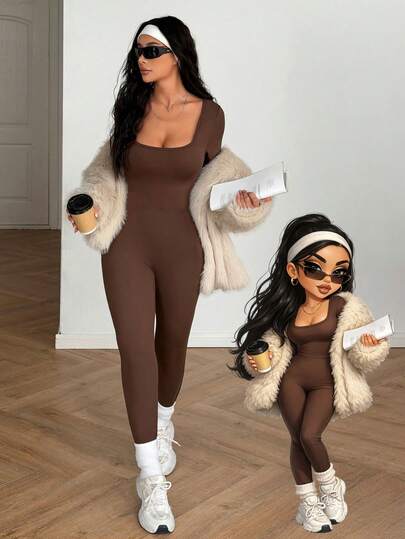 Mono de mujer AITYI Studio, casual y cómodo, de moda y sexy, ajustado, sin espalda, adecuado para deportes al aire libre, graduación, Año Nuevo, Día de San Valentín, otoño/invierno con diseño calado y manga larga fruncida, bien ajustado