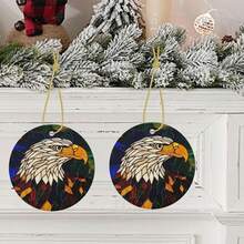 Bird Ceramic Christmas Hanging Ornament For Xmas Tree Wedding Holiday Party Home Decor - 鳥2 - 查看 9