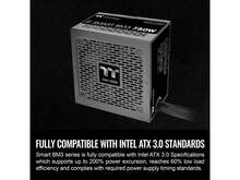 Thermaltake Smart BM3 750W 80Plus Bronze ATX 3.0 & PCIE 5.0 Ready Semi-Modular Power Supply; 105°C/221°F Japanese Capacitor; 5 Year Warranty; PS-SPD-0750MNFABU-3 - US B Type Plug(110-127V) - View 4