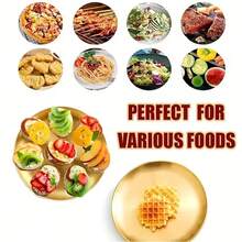 5/10pcs Stainless Steel Korean BBQ Plate Set, Gold Color Serving Tray, Fruit & Snack Platter, Buffet Plate, Stainless Steel Tableware Set, Elegant Dinnerware, Minimalist Style, Dishwasher , Durable, Versatile For Home, Restaurant, Outdoor, Camping, Picnic, Snack & BBQ Party, Holiday, Kitchen Utensils, Kitchen Accessories - Gold - View 5