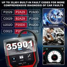 V519 Professional OBD2 Scanner - USB Powered Automotive Diagnostic Tool, With Live Data Stream, Full-Function OBD II Testing (I/M Readiness, OBD2/EOBD), Clear Engine Light, Read/Erase Codes For Most Vehicles, Car Maintenance, Ergonomic Design, Durable Plastic Housing