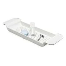 CYPNmadesmart - Bandeja de baño expandible para bañeras Ducha de plástico y Estante de baño Blanco Organizador de baño Multifuncional para Tina Color BlancoFashion - 227838596 - Ver 2