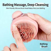 1件装宠物洗澡刷，宠物洗澡梳手套，猫咪按摩去毛刷，贵宾犬/泰迪熊狗狗毛发清洁护理用品 - 彩色 - 查看 2