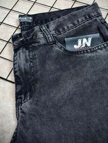 Dazzling Original Sportlife Baggy Black Marble-Washed Jeans - màu đen - Xem 6