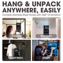 Pack Gear Hanging Carry-On Organizer - Our Fitted Hanging Luggage Organizer Perfectly Fits Any Carry On - Our PacFKing Cubes For Travel Use Mesh Windows To Make Finding Clothes Easy (Black, M) - Đen - Xem 7