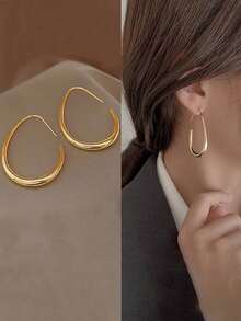 10对装奢华可爱仿珍珠花朵水晶心形吊坠耳环，优雅百搭混搭风格耳环套装，时尚饰品，派对、婚礼、日常佩戴的最佳礼物，随机OPP袋包装 - 10對(隨機出貨)C款 - 查看 3