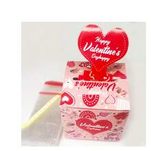 1pc/12pcs/24pcs/1set Valentine's Day Heart Bracelet & Valentine's Day Pull Coin Gift Box Surprise Set - Multicolor - View 10