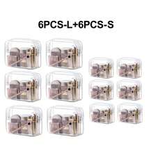 12pcs Transparent PVC Zipper Makeup Bags - High Quality Cosmetic And Toiletry Storage Pouches, Ideal For Travel, Bathroom And Holiday Essentials. Bathroom Accessories, Makeup Bag, Cosmetic Bag, Travel Essential, Large Capacity, Big Makeup Bag, Christmas Gift, Storage Bag, Travel, Women's Gift, Women's Travel Essential, Storage Bag, Clutch/Small Handbag, Cosmetic Storage Bag