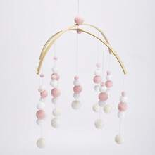 Juguete para Cuna - Decoración Colgante para Sala de Niños para Niños y Niñas, Perfecto para Jugar y Desarrollo, Fibra de Poliéster, No Eléctrico, Perfecto para la Decoración del Cuarto de los Niños - Rosa - Ver 2