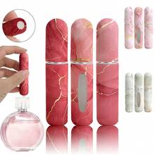 1 Single-Pack Floral Pendant Perfume Spray Bottle, Marble Pattern Perfume Dispenser, Travel-Sized Perfume Dispenser, Mini Perfume Sprayer, Multiple Colors Available, Birthday Gift, Holiday Gift, Travel-Sized 5ml. - Xám - Xem 4