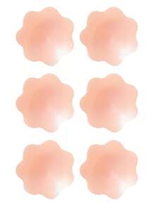 1/3/5 Pairs Silicone Invisible Breast Petals, Nipple Cover Bra Accessories Suitable For Low-Cut Evening Dresses, Floral Design, Reusable, Anti-Slip, For Bridal Photography, Wedding Accessories - Multicolor - View 11