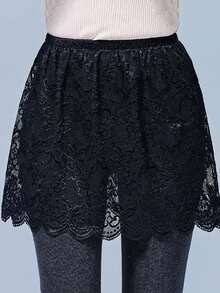 蕾丝边吊带裙打底衫，可搭配卫衣，适合春、秋、冬季穿着。 - 彩色 - 查看 11