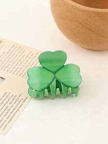 3个装圣帕特里克节闪亮四叶草发夹，适合女性和女孩，绿色四叶草醋酸纤维发夹，小巧发夹，可爱圣帕特里克节女孩发饰，女士发夹，时尚发夹 - 彩色 - 查看 4