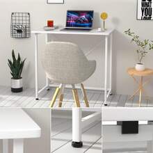 Folding Desk, Computer Table, Compact No Assembly, Study Table For Home Office, Craft Computer Desk, 80 X 45 X 74 Cm - MESA-8045-BLANCO. - Xem 5