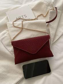 Small Envelope Bag, Unique Design Women Handbag - Red - View 3