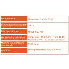 Champagne Glitter Heat Transfer Vinyl Roll - Permanent Vinyl Suitable For T-Shirts, DIY Sewing And Knitting Projects, Easy To Cut And Heat Press - W - View 9