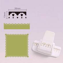 1pc DIY Lace Embossing Machine, Artistic Hole Punch, Cute Edging Tool, Scrapbooking Hole Punch