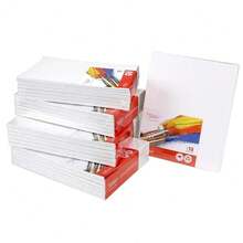 Canvases For Painting - Pack Of 12, 11 X 14 Inch Blank White Canvas Boards - 1OO% Cotton Art Panels For Oil, Acrylic & Watercolor Paint - 11x14吋-12件裝 - 查看 4