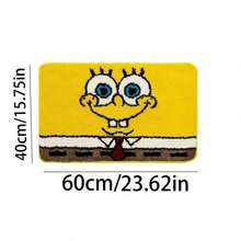 1pc SpongeBob Squarepants Themed Rug/Mat, Quick Dry & Dirt Resistant, Suitable For Bathroom, Bedroom, Kitchen - Multicolor - View 6