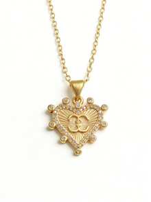 MTOW 女士吊坠项链，时尚百搭，适合日常佩戴 - 金色 - 查看 7