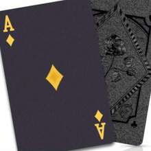 54张防水扑克牌，塑料材质，一副牌 - 适合送礼和游戏之夜，时尚防水耐用，创意旅行礼品 - 彩色 - 查看 7