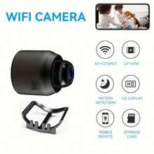 1080P Hidden Camera - Indoor Camera - Nanny Camera - WiFi Wireless Camera - Pet/Baby Home Camera - With Night Vision - HD Surveillance Camera - Surveillance Camera With Motion Detection And Night Vision - Black - View 8