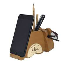 I'm Wood Multipurpose Eyeglass Phone Pen & Hamster Pencil Holder - Hamster - View 3