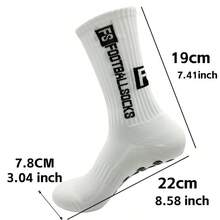 1/4 双装透气防滑足球袜，日常训练袜，耐磨减震，男女通用 - 彩色 - 查看 10