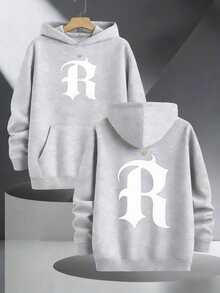 Sudadera con capucha para hombres EYZT - Gris - Ver 8