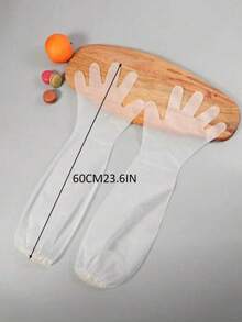 10/30pcs CPE Long-Arm Household Gloves For Kitchen Dishwashing, Vegetable Washing And Cleaning, Thickened, Lengthened, Elastic Mouth, Waterproof And Oilproof,Kitchen,Bathroom,Home,Household Supplies