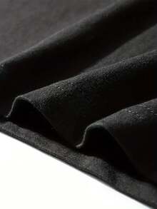 Women's Fashion  Black Sleeveless Vest For Pet Groomers - EAT, Sleep & Dogs, Comfortable Casual Top - 黑色 - 查看 5