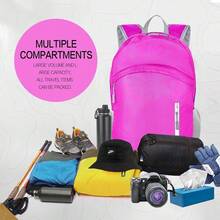 35L Waterproof Backpack Beach Foldable Lightweight Dry Wet Split HiFKing Backpack Men Women Hot Pink - 粉紅色的 - 查看 8