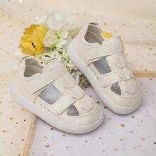 Toddler Girls' New Headband Sandals, Cute Floral Soft Bottom Baby Walking Shoes, Anti-Slip Anti-Kick Functional Sandals - Beige - View 7