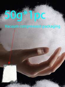 50-600g Polyester Fiber Filling, Silk Cotton PP Cotton, Filling Cotton, Compressed Vacuum Packaging, High Elasticity, Suitable For Sofa Cushions, Soft Pad Fillings, Toys, Pillows, Plush Or Stuffed Animals, Pillow Inserts - Multicolor - View 14