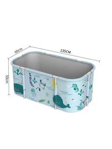 1. 便携式折叠浴缸，高效保温，包含坐垫、排水管、靠背，适用于冷热水疗法、桑拿浴和冰浴，可全身浸泡。这款便携式耐用折叠水疗浴缸采用加厚设计，节省空间，易于存放，适合家庭水疗和豪华浴室，是居家沐浴的理想之选。