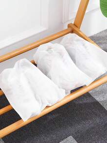 Bộ 10/15 túi đựng giày xách tay bán trong suốt, túi đựng giày bằng vải không dệt thoáng khí, túi cầm tay chống bụi, túi dây rút nhẹ để đựng giày và túi xách, cách ly bụi, giữ cho giày và túi xách sạch sẽ và gọn gàng, đóng gói tiện lợi, chống thấm nước, di động, thiết kế treo, thích hợp cho du lịch tàu biển và kỳ nghỉ. Túi đựng giày dây rút du lịch, túi bọc giày cho nam nữ, túi đựng đồ du lịch cần thiết cho kỳ nghỉ. - trắng - Xem 5