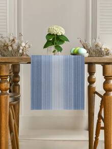 1 件亚麻质感桌旗，纯色现代亚麻质感桌垫，可水洗，适用于厨房、餐桌、派对、婚礼装饰、门厅、家庭聚会、咖啡桌 - 藏蓝色 - 查看 7